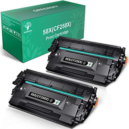 GREENSKY Compatible Toner Cartridge Replacement for HP 58X CF258X Toner for Laserjet Pro MFP M428fdw M404dn M404n M428fdw M304 M404dw MFP M428fdn Printer Toner (Black, 2 Pack)
