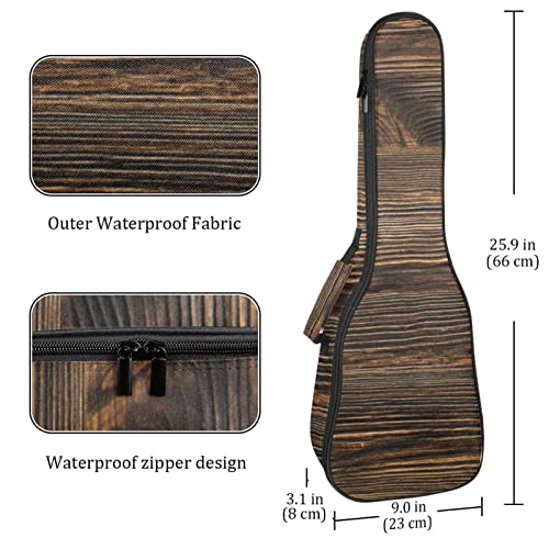 Housse pour ukulélé vintage en bois marron de 10 mm d’épaisseur avec rembourrage en éponge de 53,3 cm avec sangles… - Les Beatles, Paul McCartney, John Lennon, RIngo Starr, George Harrison Housse pour ukulélé vintage en bois marron de 10 mm d'épaisseur avec rembourrage en éponge de 53,3 cm avec sangles… – Image 5
