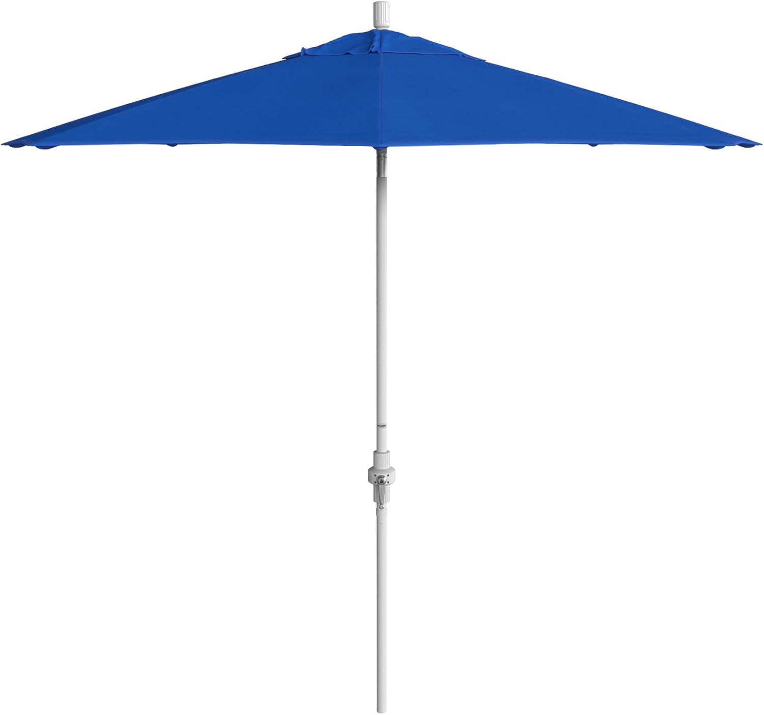 Shade Basics 9' Round Crank Open, Collar Tilt, White Finish
