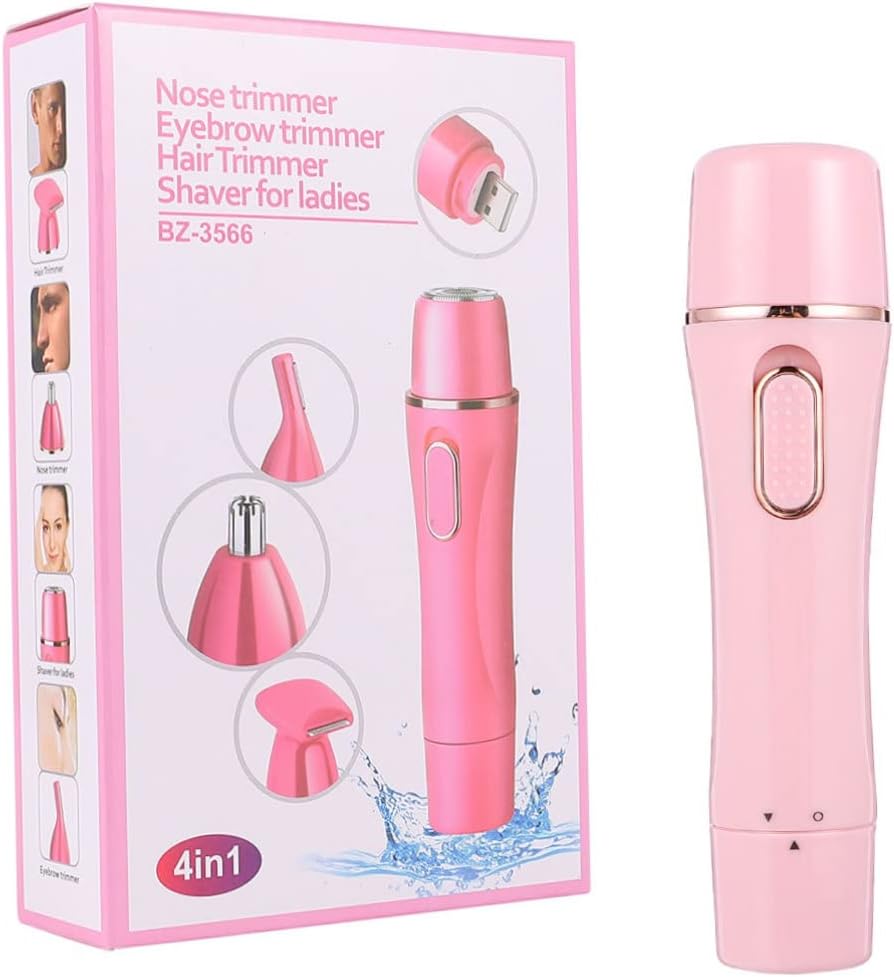 Mikinona USB Charger Electric Epilator Hair Removal Machine for Women Shaver Hair Removal Instrument Eyebrow Shaper Body Shaver Painless Nose Trimmer Brush for Travel