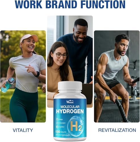 Image of Hydrogen Water Tablets with Magnesium -12 PPM Hydrogen Tablets for Drinking Water Molecular Hydrogen Water H2 Tabs Supplement for Cognitive Cellular Health