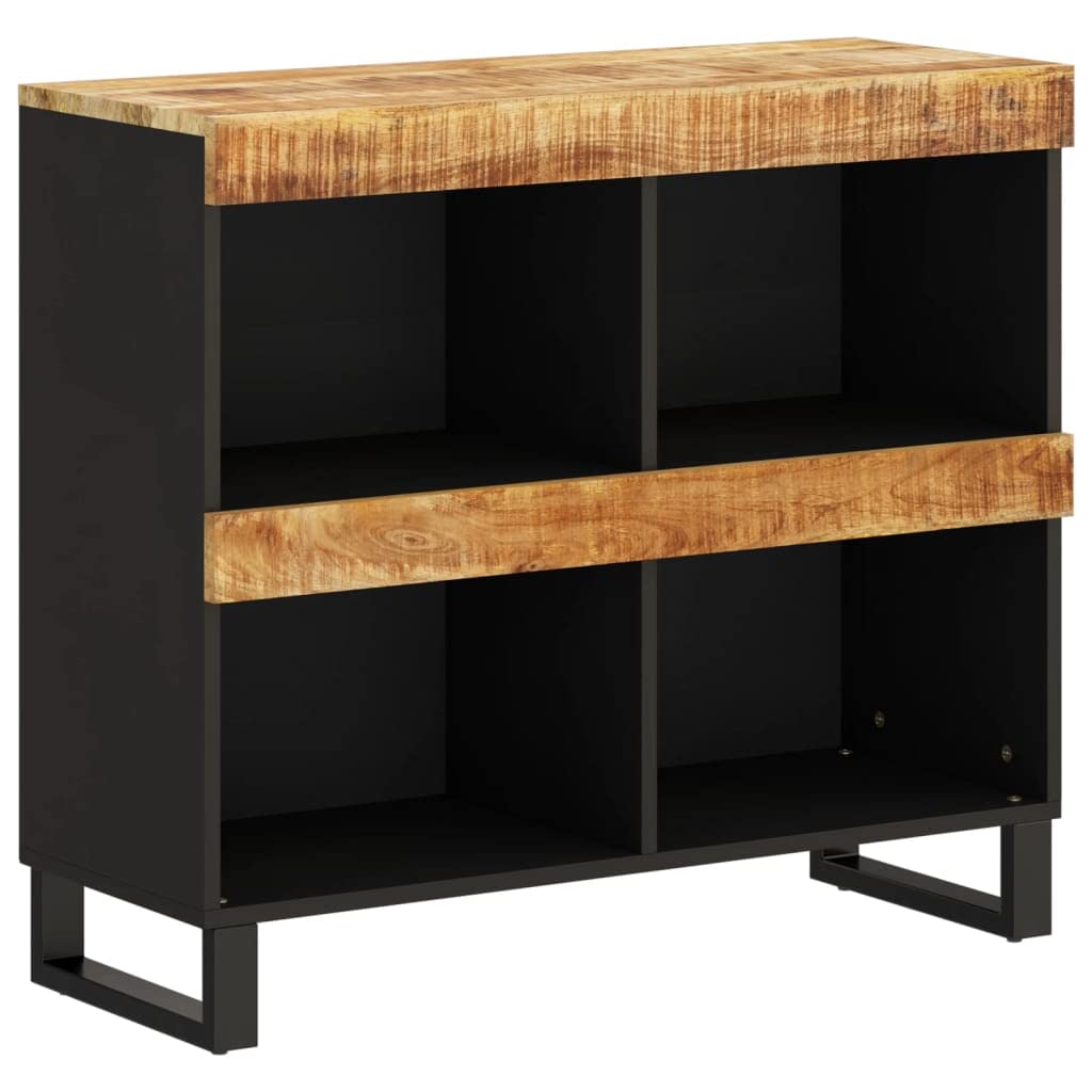 Gecheer Aparador, vintage, aparador de salón, buffet de cocina, mueble multiusos, librería industrial 85 x 33 x 75 cm, de madera maciza de mango