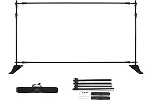 Adjustable Step and Repeat Backdrop Banner Stand for Professional Photography