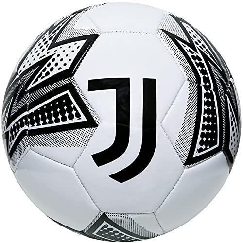 Icon Sports Size 5 Soccer Ball – Official Licensed World Football Club Team Training Logo Pro Outdoors Adult (Size 5, Juventus Pop Art White)
