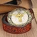 HUABOLA CALYN Long Horn Bull Western Belt Buckle Golden Rodeo Texas Cowboy Large Western buckles