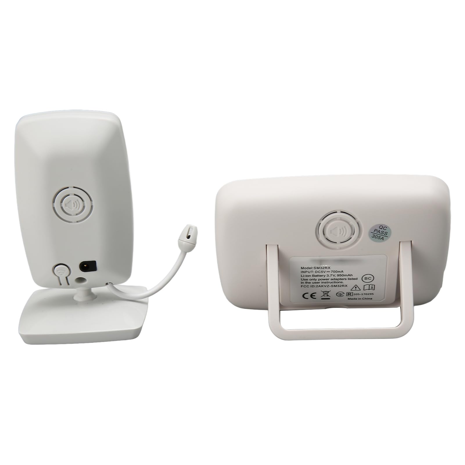 Bezprzewodowa Niania Elektroniczna Baby Monitor Monitorowanie Temperatury w Czasie Rzeczywistym 100-240 V Noktowizor HD 1080 P Zewnętrzna Dwukierunkowa Rozmowa (wtyczka UE)