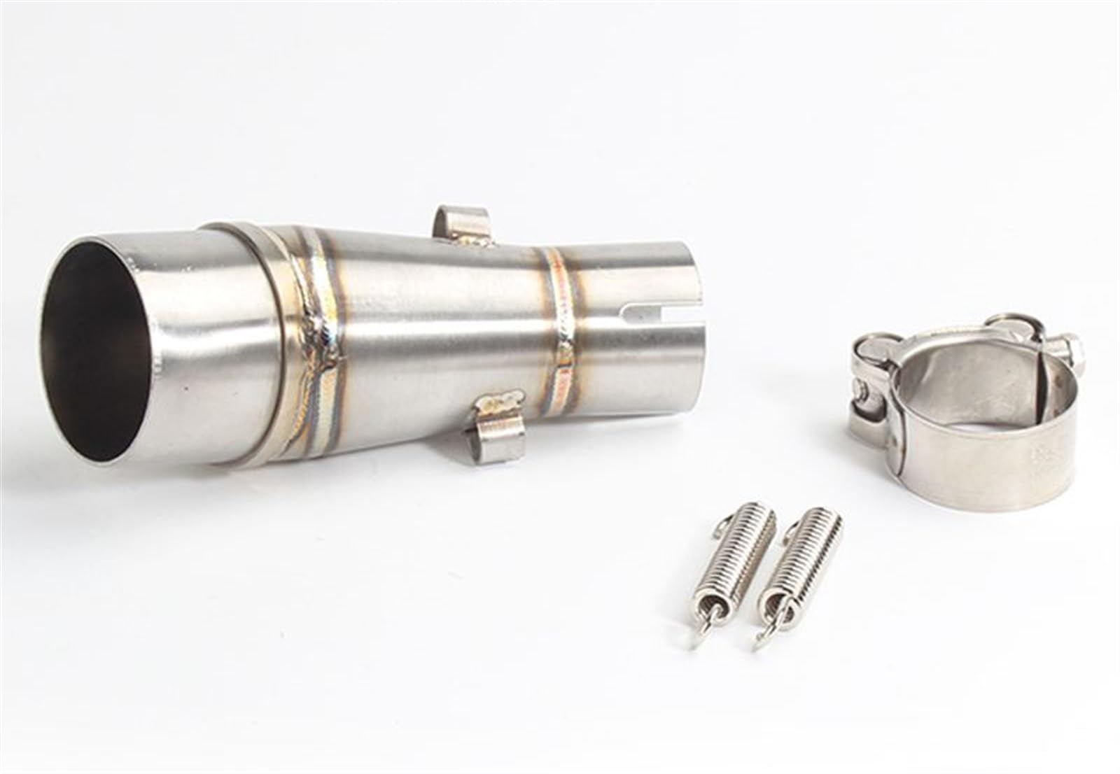 Motocicleta Tubo Cola Escape para Kawasaki Z250 Z300 para Ninja 250R 250 300 2008-2017 Escape De Motocicleta Tubo Medio Conexión Silenciador Tubo De Enlace Tubo Escape Moto