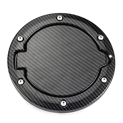 Bouchon de réservoir d'huile en aluminium noir et fibre de carbone style sport pour JK