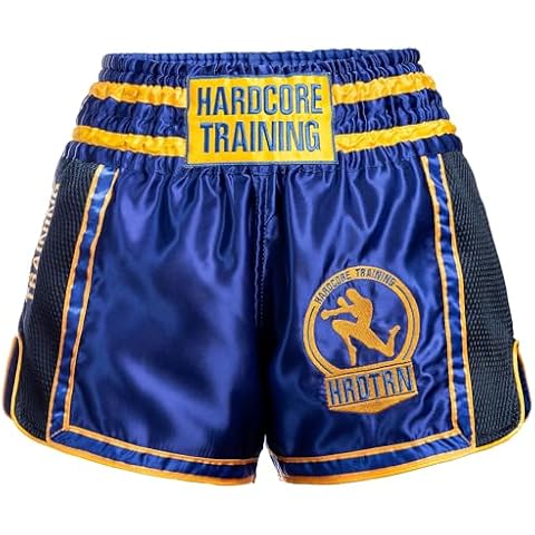 Short Muay Thai Hardcore Training Bleu Cover