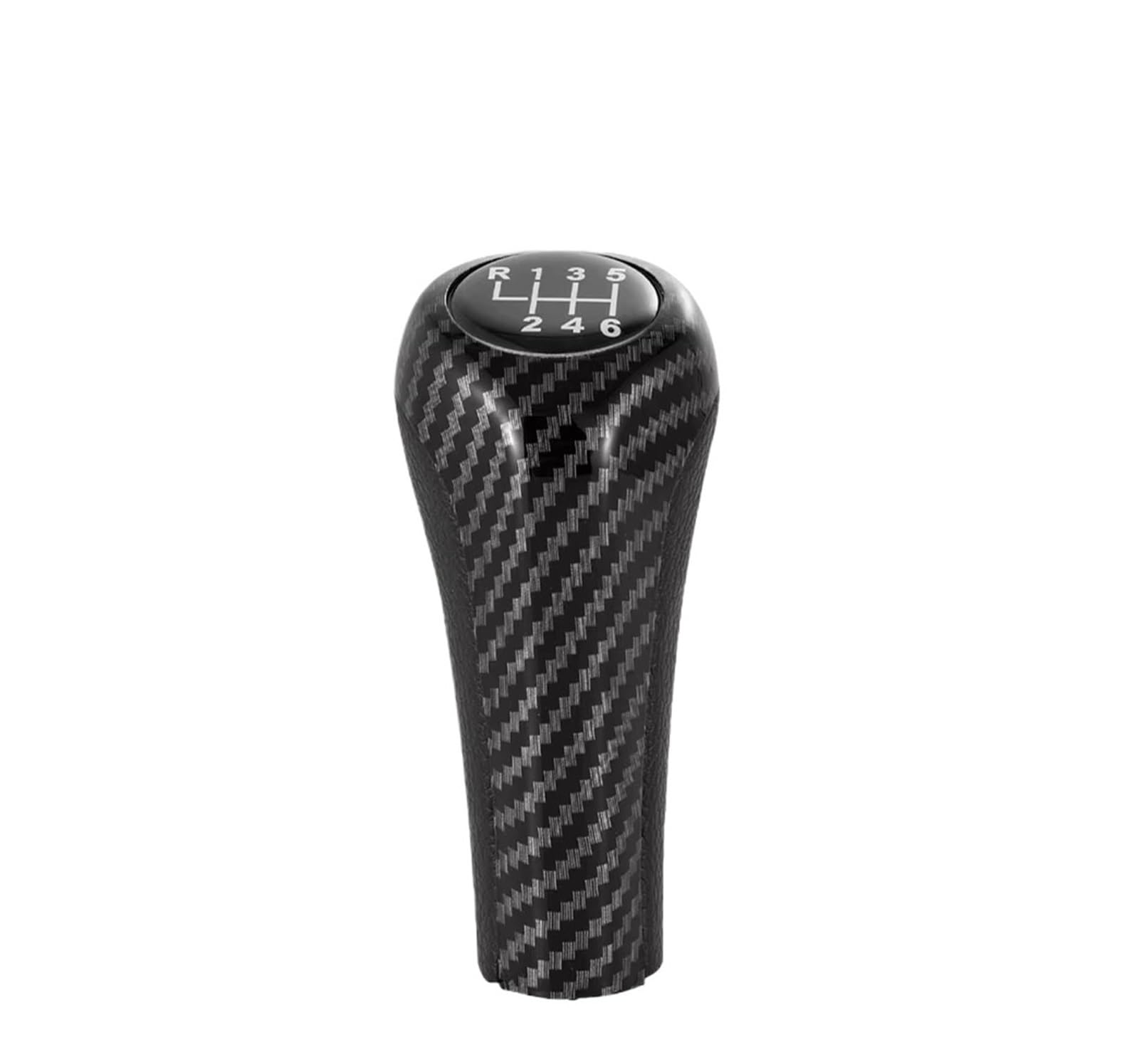 Ouvecr Black 6 Speed Car Shift Gear Knob Handle For Bmw 1 3 5 6 For Series For E46/53/60 /61/63 /81/82 /83/84 /87/90 /91/92 Car 5/6 Speed Gear Shift Knob Gear Shift Cover(Black 6 Speed)