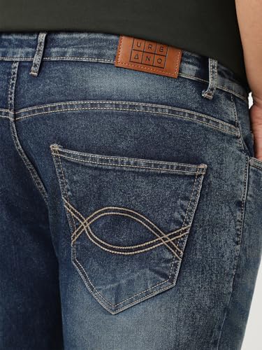Image of Urbano Plus Men's Washed Bootcut Jeans Stretchable