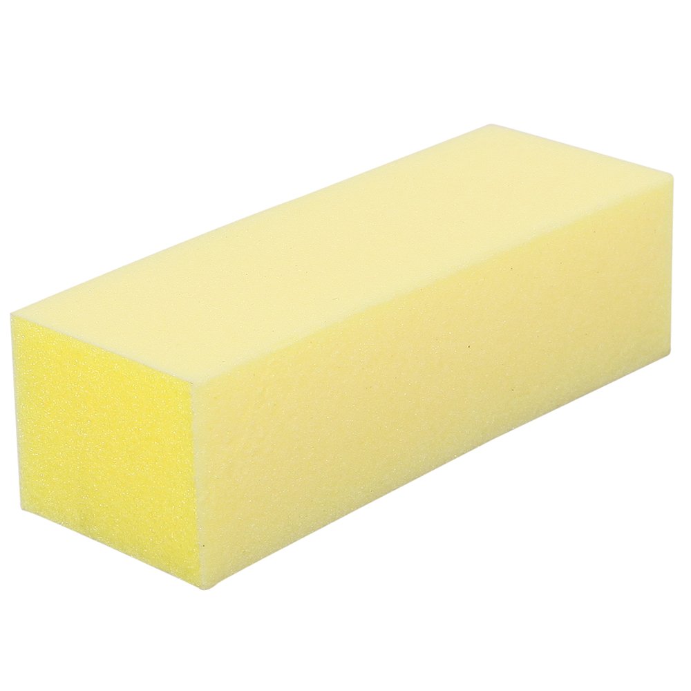 ForPro Yellow Pedicure Block, 220/220 Grit, Three-Sided Pedicure Nail Buffer, 3.5”L x 1.25”W x 1”H, Yellow, 15-Count : Everything Else