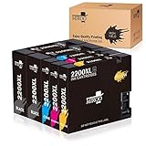 MIROO Compatible Ink Cartridge Replacement for Canon PGI-2200XL(5-Pack) High Yield,Work on Canon MB5320 MB5420 MB5120 MB5020 iB4020 iB4120 Printer