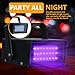 ENUOLI Mini LED Strobe Light White Color with 24 Super Bright LED Variable Speed Control for Christmas Clubs Stage Light Effect DJ Disco Bars Parties Halloween（Purple Color
