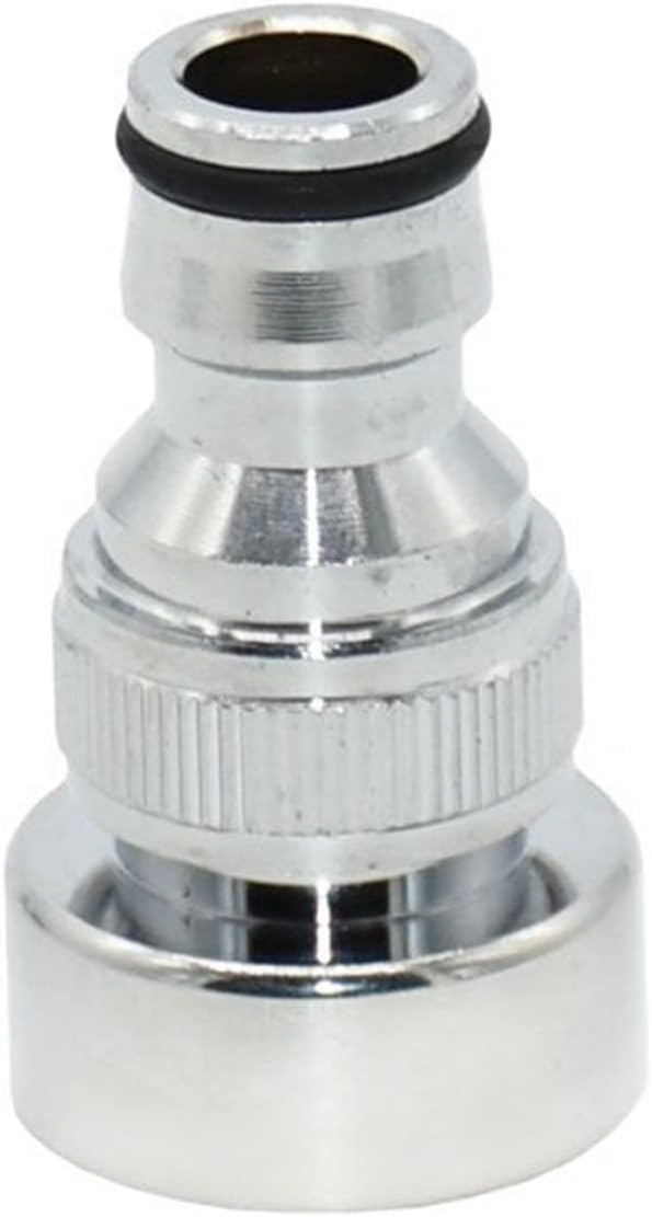 Xiaochen Garden Plumbing Hose Adapter Brass Female 3/4 to 5/8" Faucet Connector 1/2 Garden Faucet Accessory Quick Connector Adapter Copper Garden 10 Pieces (Color : Silver)