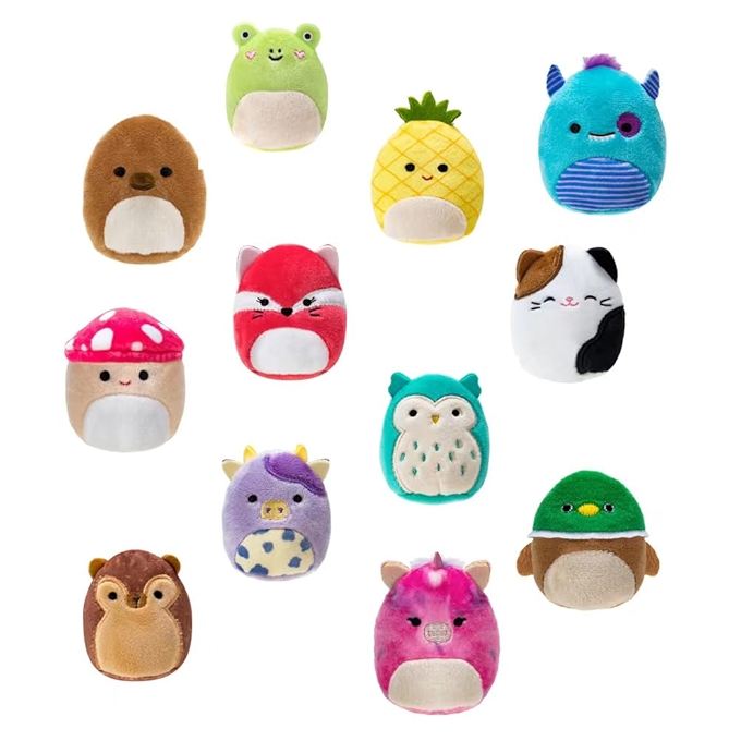 迷你Squishmallows全明星队 - 12款人气玩偶