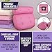 Regal Bazaar Pink Bath Pillow - Bathtub Cushion for Neck and Back Support - Fits Any Tub Type - Practical Gift Idea for All Spa Lovers - Soft to Touch Fabric with 6 Suction Cups