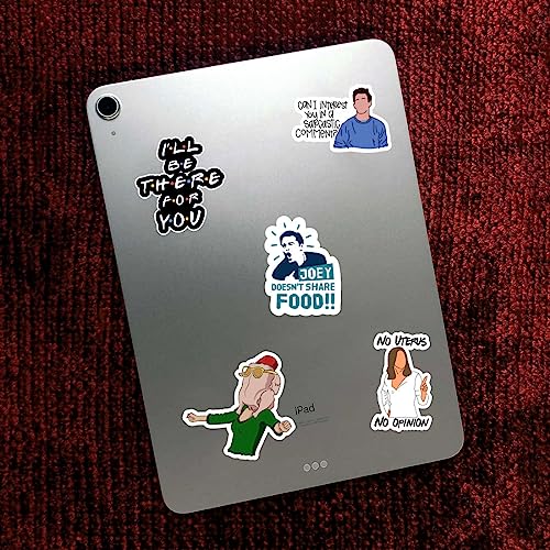 Image of Zesta Aesthetic Stickers for Laptop /Waterproof Anime Decal for Books /Vinyl Sticker for Fridge /Easy to Use Korean Car Sticker Kawaii Cute Stickers (Friends)-Self-Adhesive