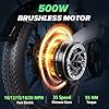 isinwheel U5 Pro Road E Bike for Adults Electric Bike with Front Suspension, 48V 500W Folding Ebikes for Adults, Aluminum Frame, 7 Speed Gear, 20mph Foldable Electric Bicycles, 20" Fat Tire Ebike #1