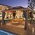 EROMMY 10' x 13' Hardtop Gazebo Metal Gazebo with Wood Grain Aluminum Frame, Galvanized Steel Double Roof with Netting and Curtains for Backyard, Patio, Lawns