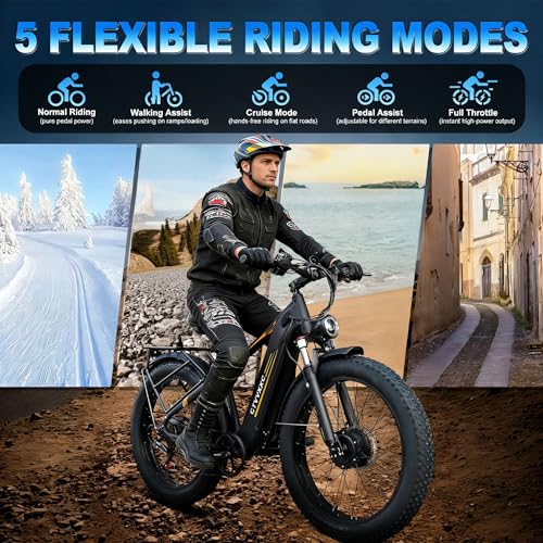 Peak 8000W Dual Motor Electric Bike for Adults – 50MPH Fast