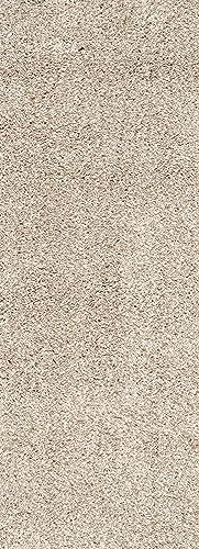 Image of Solid Shaggy Rugs and Carpet for Bedroom Living Room 2x6 Feet M-2