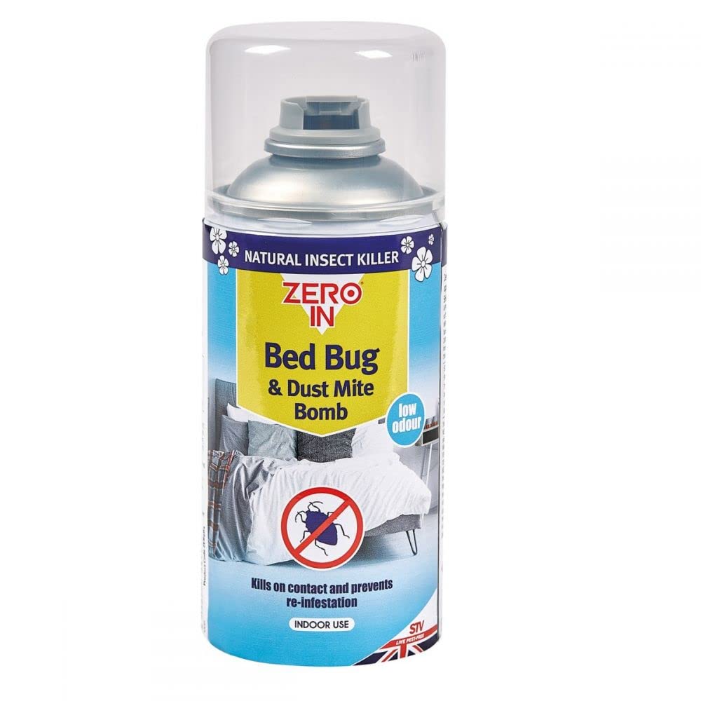 Buy Zero in Bed Bug & Dust Mite Killer Bomb 150ml with a Thank You