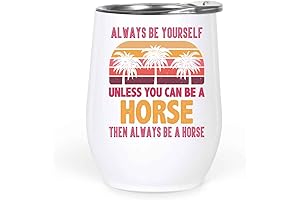 Always Be Yourself Inspirational Horse Tumbler by Home Acre Designs - Motivational...