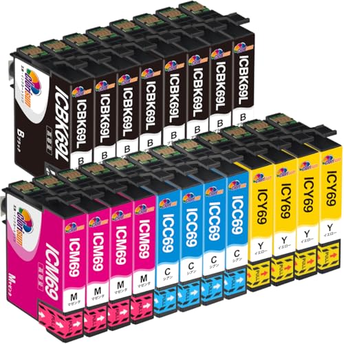 Amazon.co.jp: Clorisun IC4CL69L IC69L 互換インク IC69 4色x 4セット