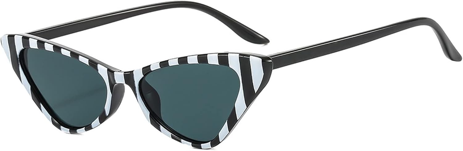 Cat-Eye Men and For Women Street Shooting Sunglasses, Party Outdoor Vacation Beach Glasses (Color : D, Size : Medium)