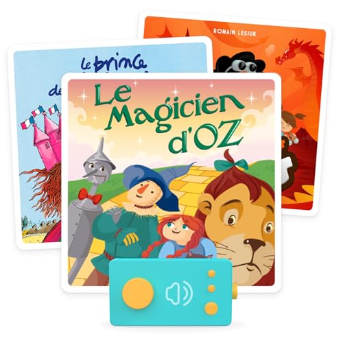 Lunii 3 Libri audio per bambini da 5 anni narratrice interattiva Ma Fabbrica Mago di Oz, Il Principe di Motordu, La sveglia dei Draghi – Confezione 30, 4h23 di ascolto-Scatola di Storie, 3760361141916