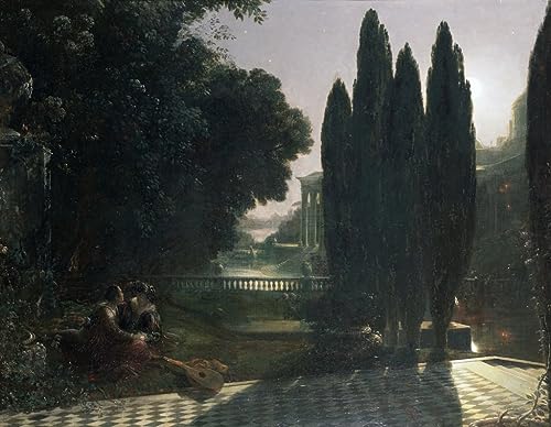 Impression prints toile Scène du marchand de Venise par Danby - Tableau abstrait salon 60x90