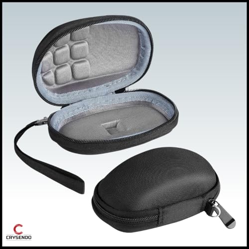 Image of Crysendo Mouse Case for Logitech MX Master /Master 2S / Master 3, 3S Wireless Mouse | Portable Mouse Cover with Zipper | Hard Shell Travel Storage Pouch (Mouse Not Included) (Black)