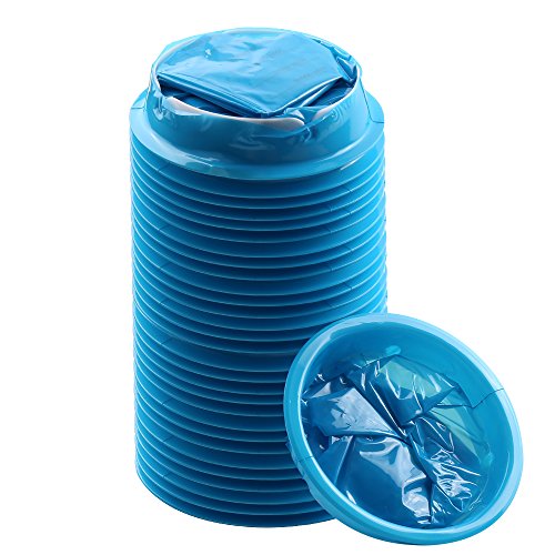 YGDZ 30 Pack Emesis Bags, Disposable Vomit Bags, Blue Waste Disposal Barf Bags