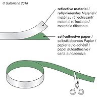 Salzmann Selbstklebendes Reflektorband | Zuschneidbares Reflex-Klebeband – Ansicht 2