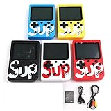 LucaHome - Consola Retro portatil 400 Juegos en 1 Sup, Consola portatil Arcade con Pantalla LCD 2,8", Consola Retro con bateria de Litio, (Azul)