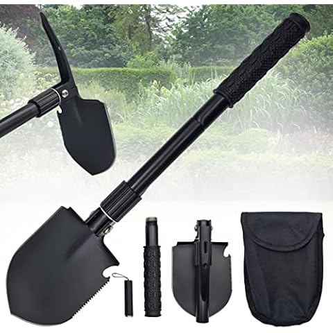 Multifunktionale Klappschaufel Camping Schaufel Überlebensausrüstung Metallgriff Survivalkit Überlebenswerkzeug Wandern Gartenarbeiten Angeln Rucksacktourismus Cover