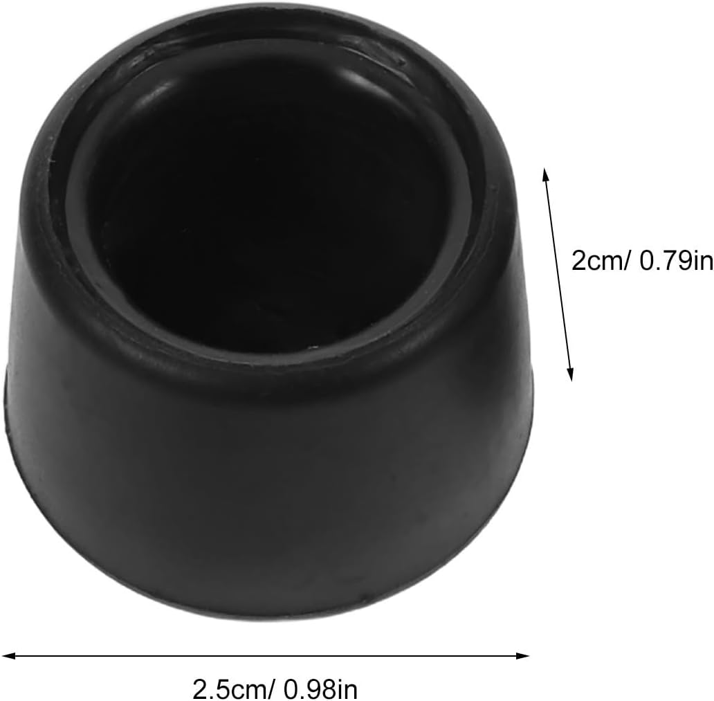 8pcs Round Rubber Gallery Display Easel Feet Caps for Indoor Floor