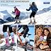 Sandsuced Merino Wollsocken Skisocken Warme Thermosocken Thermo Dicke Wintersocken für Herren Damen Winter Ski Geschenke Socken 3 Paare(Rot/Blau/Violett, M)