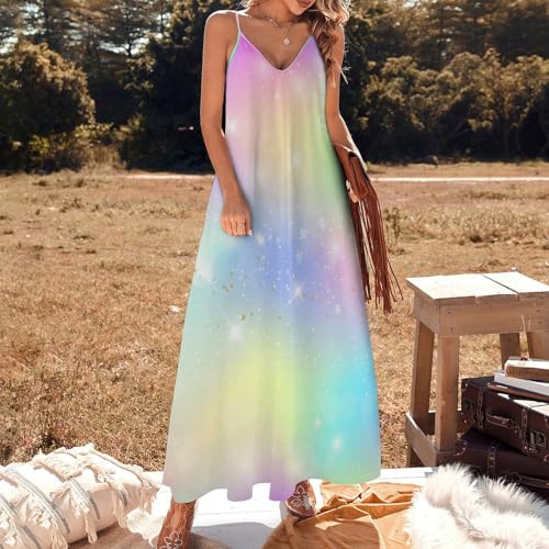 Robe longue arc-en-ciel légère pour sublimer vos vacances - 2