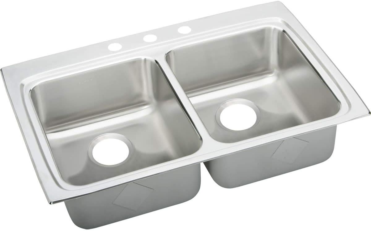 Elkay LRAD332265MR2 Sink, Lustrous Highlighted Satin