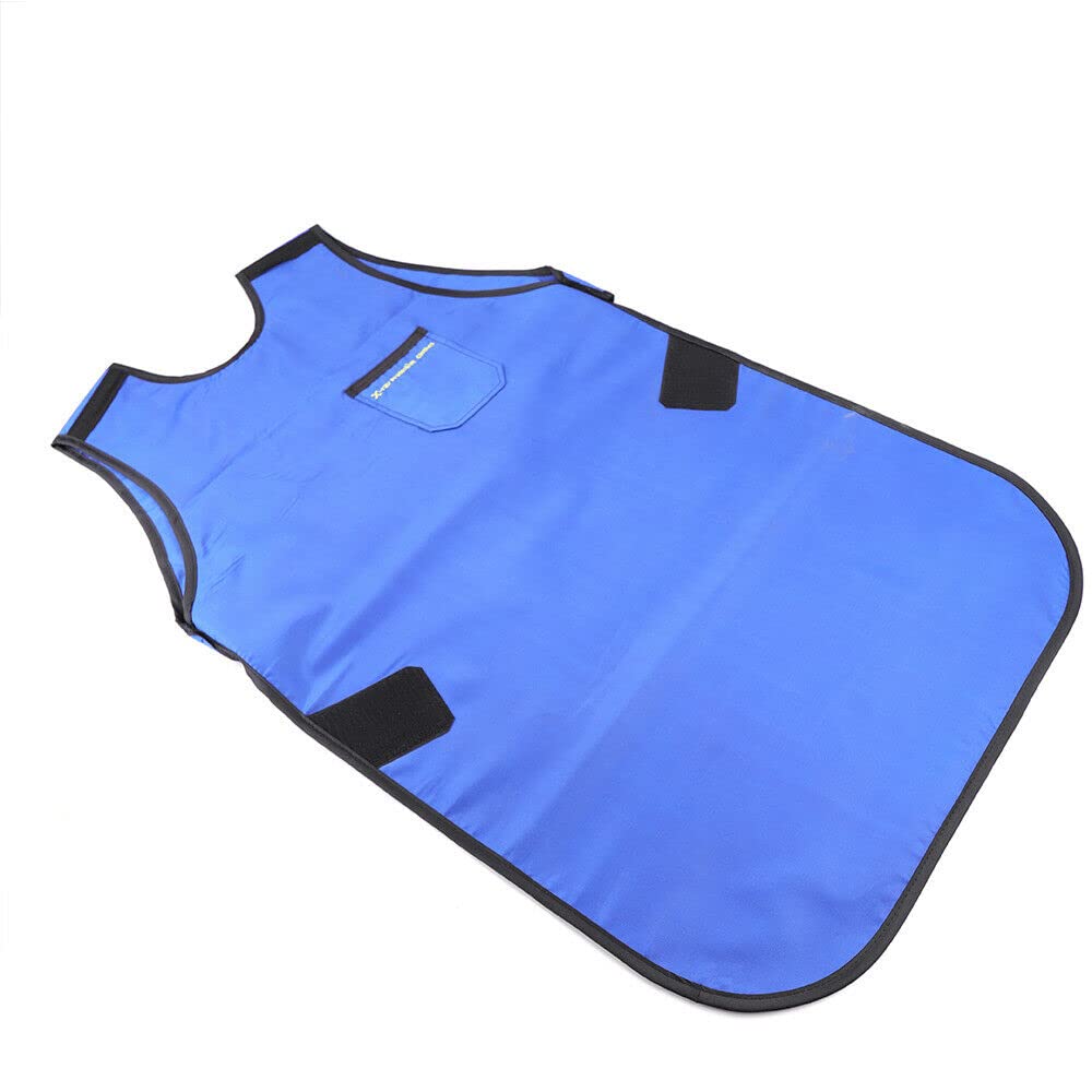 NICE CHOOSE X-ray Protection Lead Vest, 0.35mmPb Lead Apron 39.4"x23.6" for X-ray MRI CT Oilfield Mines, Industry Radiation Protective Doctors Children - Blue (Lead Vest - L)