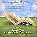 Large Size Syrian Hamster Explorer Set - Snap-Together Wooden Burrow with Panoramic Window,Natural Chew-Safe Design Decorative Landscaping Digging Peeping Hide Underground Fun for Cage Enrichment