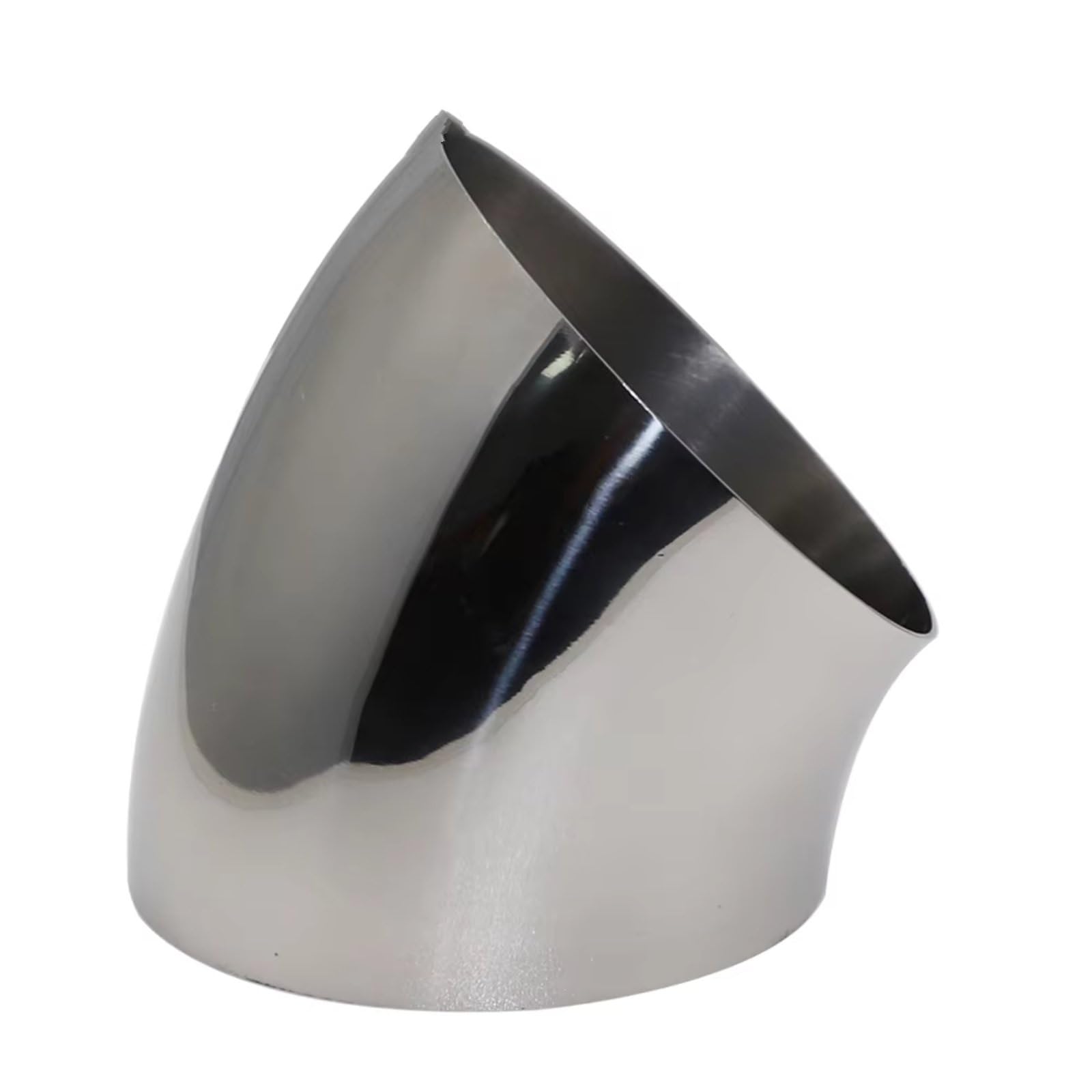 Terminales Escape Universal 304 Acero Inoxidable Codo 45 Grados Tubo Soldadura Sanitaria Junta Montaje Escape Motocicleta Coche Soldado(OD 60MM-1.2MM,5PCS)