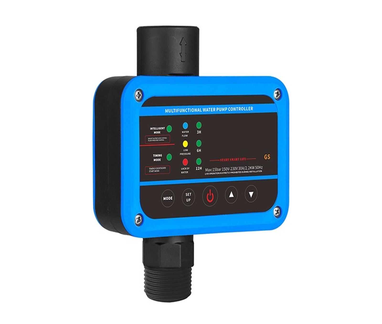 Presostato, Interruptor de presión Tipo Gs bomba agua, 10A 15A 25A Controlador automático(Blauw)