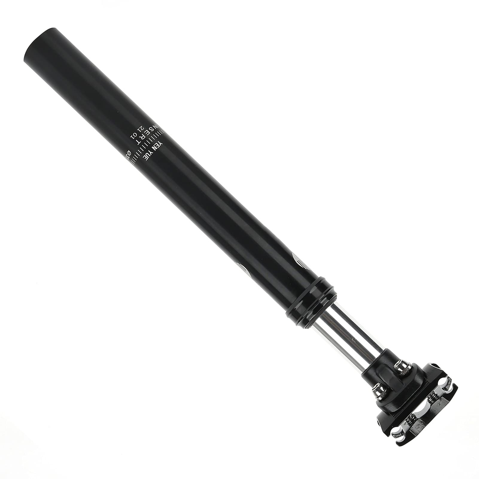 Tige de selle suspendue pour VTT 31,6 mm, en alliage d'aluminium avec amortisseurs.