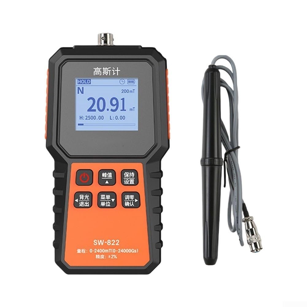 Medidor para gauss SW821 Magnético 2400mT para preciso Medidor(SW-821)