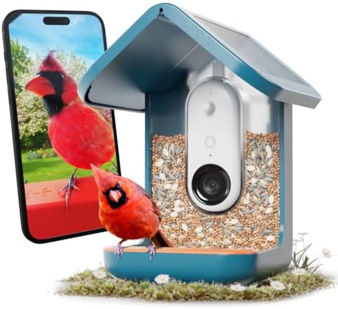 Birdbuddy PRO Solar Smart Bird Feeder with Camera - AI Bird Speci...