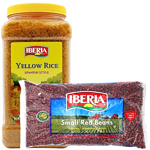 Iberia Yellow Rice 6.25Lb. + Iberia Small Red Beans 1.5 Oz. #TOP9