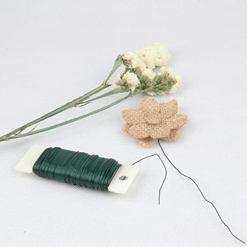 Jffx Floral Wire 38 Yards Paddle Wire 22 Gauge Florist Wire Flexible Green Flower Wire For Wreath Making Craft Floral Flower Arrangements #TOP3